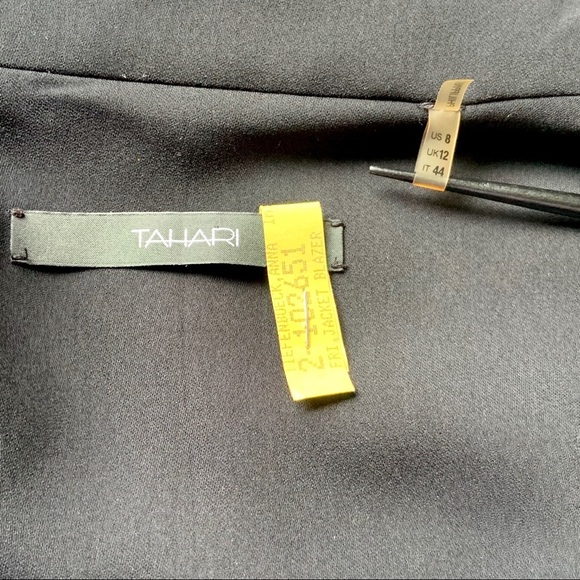 Tahari mixed fabric black jacket - Picture 8 of 10